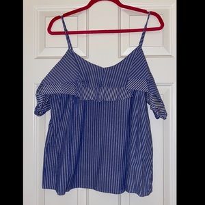 Off Shoulder Striped Top